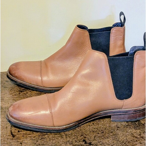 Cole Haan Wagner Grand Cap Toe Chelsea Boots Men\'s Size 12 M Mesquite Tan C28637 main image 15